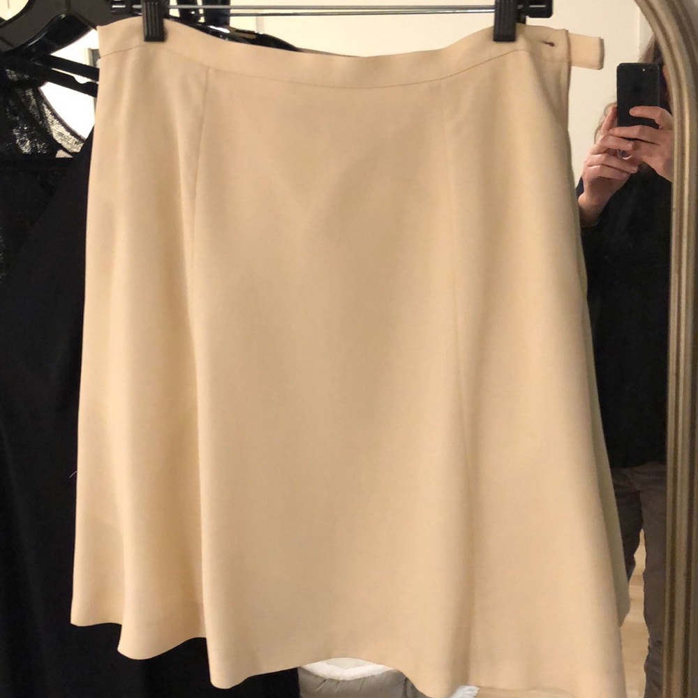 Giorgio Armani Le Collezioni ivory A line skirt